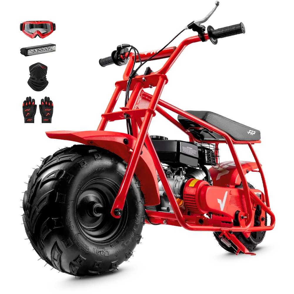 FRP Moto GMB100 99cc Gas Mini Bike for Adults & Teens — Up to 220 lbs - Image 6