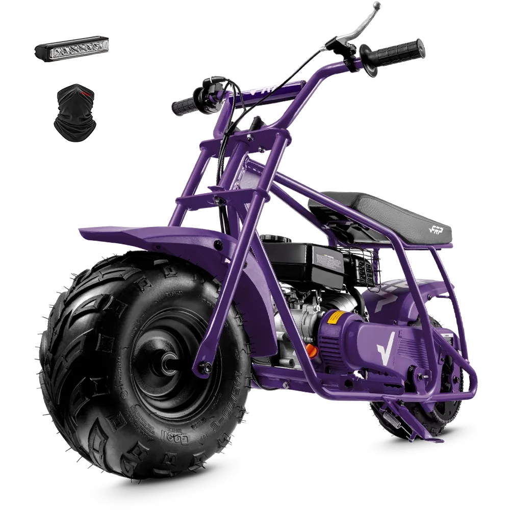 FRP Moto GMB100 99cc Gas Mini Bike for Adults & Teens — Up to 220 lbs - Image 9