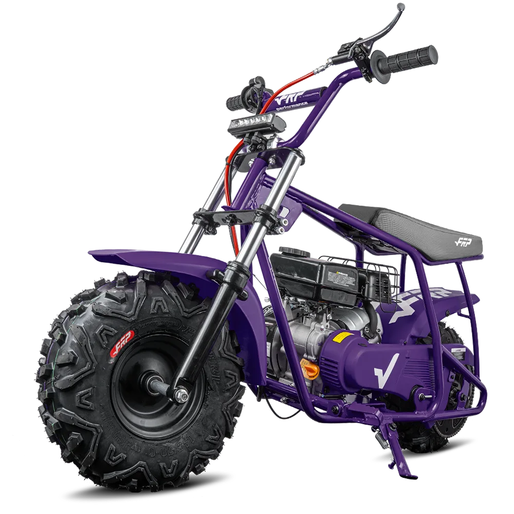 FRP Moto GMB100P 99cc Off-Road Gas Mini Bike with Suspension & Hydraulic Brakes - Image 3