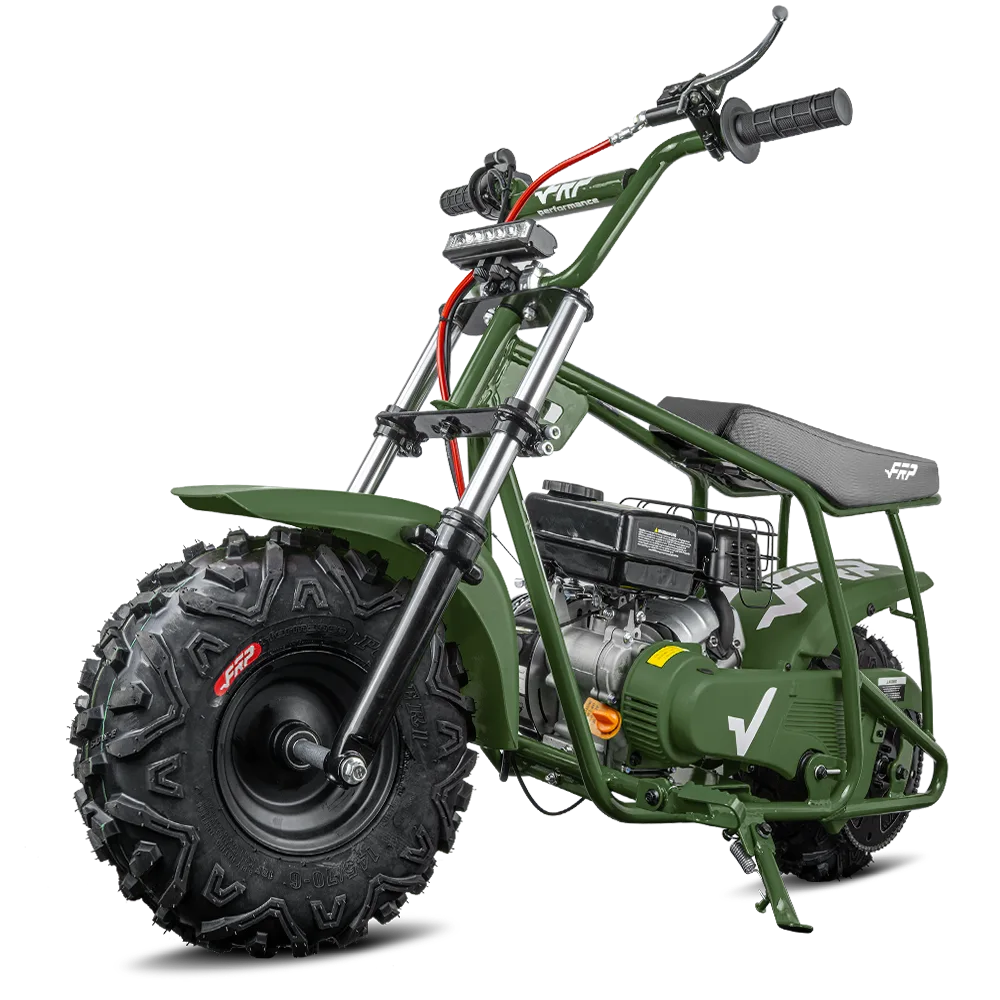 FRP Moto GMB100P 99cc Off-Road Gas Mini Bike with Suspension & Hydraulic Brakes - Image 4